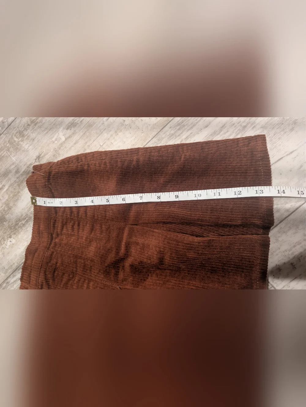Tractr Corduroy Pleated Mini Skirt in Rust